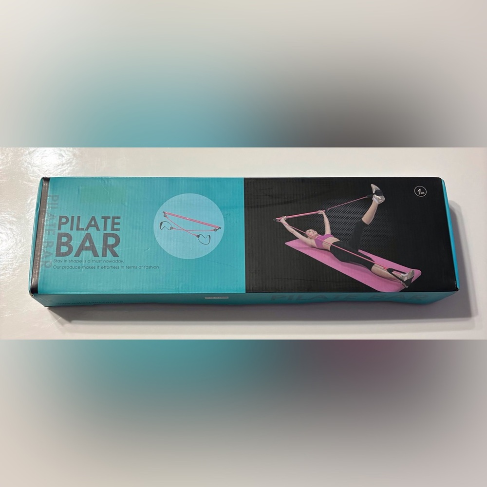 Pilate Bar with Blue and Black Design